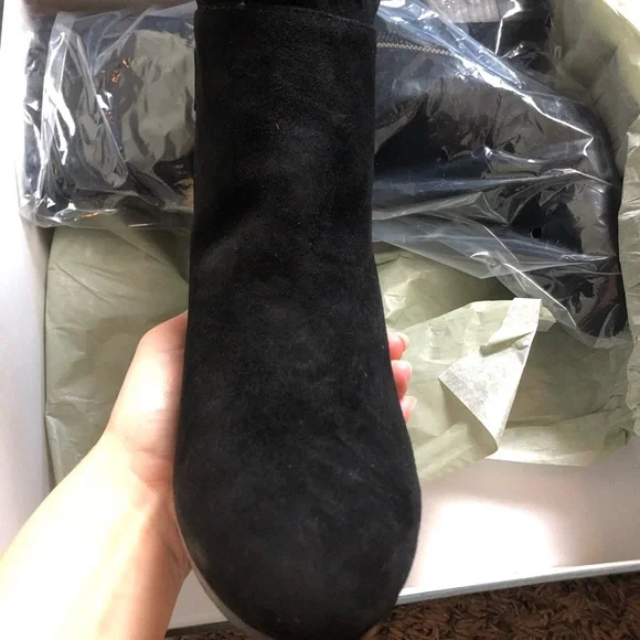 NEW EILEEN FISHER Boots Cinch Suede Block Heel - Picture 8 of 12